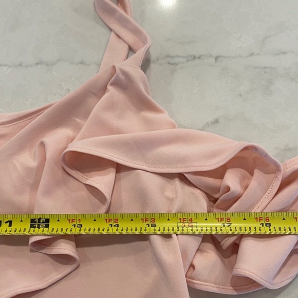 Express Light Pink Ruffle Blouse - Picture 4 of 5